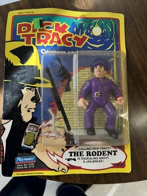 Figura de acción de colección 1990 Dick Tracy Coppers and Gangsters THE RODENT nueva en caja Foto 1 de 2