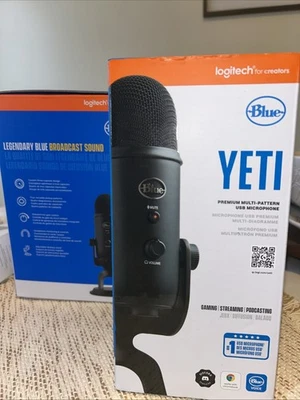 Logitech para creadores - Micrófono condensador USB multipatrón premium Yeti azul Foto 1 de 4