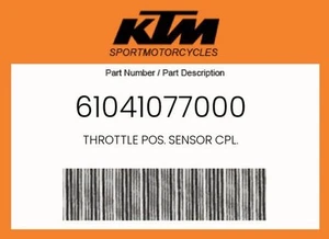 KTM Genuine Throttle Pos. Sensor Cpl. - 61041077000 - Picture 1 of 4