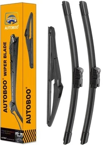26"+23" Windshield Wipers with 12" Rear Wiper Blade Replacement for Mercedes ... - Picture 1 of 7