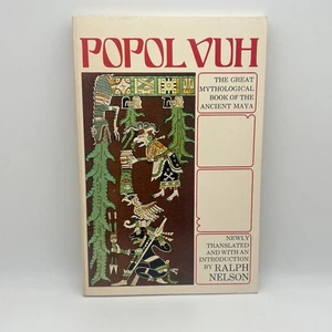 Popol Vuh – Ralph Nelson Trans. 1977 Houghton Mifflin PB Maya Mythology VG - Picture 1 of 8