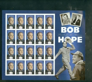 US 4406 Bob Hope, Singer/Actor, Complete sheet/20, Mint NH - Picture 1 of 1