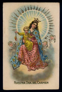 antica cartolina RELIGIOSA-MADONNA DEL CARMINE - Foto 1 di 1