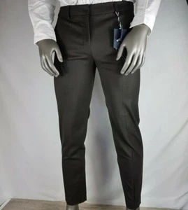 Incotex Mens Trousers Dress Pants Solid SLIM FIT Flat Front W34 L31 GREY A722-30 - Picture 1 of 6