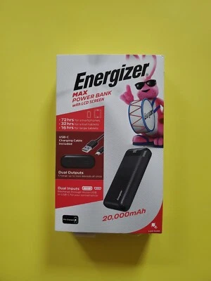 Energizer Max Power Bank 20.000 mAh con indicador LCD - UE20068 Foto 1 de 4
