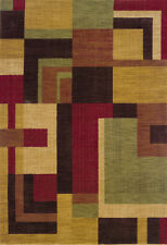 2x4 Sphinx Multi Modern Squares Boxes 009A1 Area Rug - Approx 1' 11'' x 3' 3''
