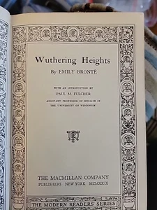 Wuthering Heights by Emily Bronte Hc Macmillan 1929 - Picture 1 of 4