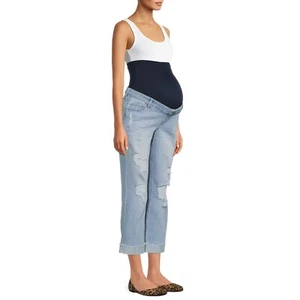 Time and Tru Damen Umstands Boyfriend Jeans, Größe: L (12-14) - Bild 1 von 5