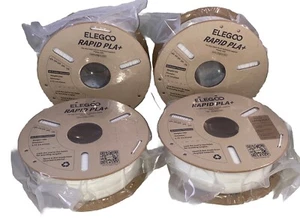 4 ELEGOO Rapid PLA plus Filament 1.75+0.02mm White 1KG, PLA+ 3D Printer Filament - Picture 1 of 6