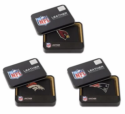 NFL Team Logo Embroidered Leather TRIFOLD Wallet   * Pick Your Team * - Image 1 of 2