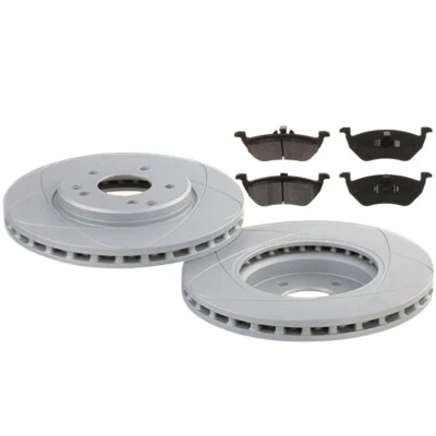 Rotores y pastillas de freno de disco traseros ultra ranurados para Ford Escape, Mazda Tribute Foto 1 de 4