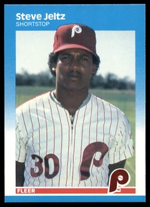 1987 Fleer - Steve Jeltz #178 - Philadelphia Phillies MLB Baseball Card HOF - Picture 1 of 2