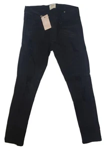 KDNK 1141411 Herren Größe M 32 x 32 Distressed Slim Fit Skinny Gerippt Schwarz Jeans - Bild 1 von 18