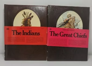 Time Life Books of the Old West-The Indians And The Great Chiefs.Faux Leather - Imagen 1 de 4