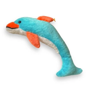 Superior Toy & Novelty Co Blue Dolphin 20" Long Plush Stuffed Prize Animal Korea - Picture 1 of 4