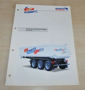 Schmitz Cargobull SKI 24 ST Dump Trailer Company Truck Brochure Prospekt DE - Picture 1 of 3
