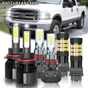 Fit For Ford F250 F350 Super Duty 2001-2004 LED Headlight+Turn signal+Fog Lights - Picture 1 of 24