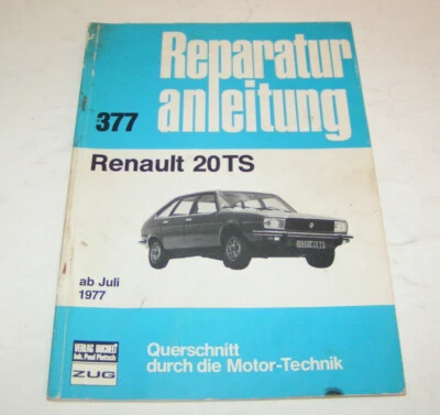 Pre-owned Coche Manual de Reparación Renault 20 Ts - Año Fabricación Desde 1977 - Imagen 1 de 2