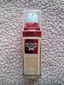 Revlon Age Defying 3x Liquid Foundation 30 Soft Beige Makeup Firming Anti-aging. - Picture 1 of 2