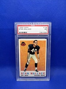 Stan Wallace NFL 1959 Topps PSA 7 N mint Chicago Bears #159 free ship! 📈🔥👀