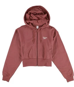 Reebok Womens Classic Small Logo Hoodie Sweatshirt, Pink, Small - Picture 1 of 2