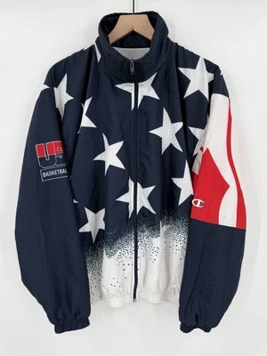 Vintage 1996 Official Champion Dream Team USA Basketball Olympic Jacket Size XL - Image 1 of 4