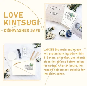 LAMXIN Bio Kintsugi Reparaturset - Lebensmittelecht, Spülmaschinenfest, einfach für Anfänger - Bild 1 von 12