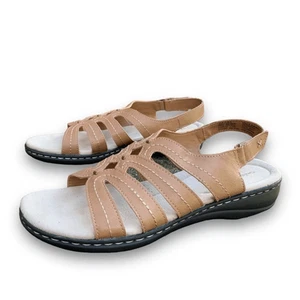 Croft & Barrow Peggi Slingback Sandals Tan Comfort Walking Women’s size 9.5 - Picture 1 of 12