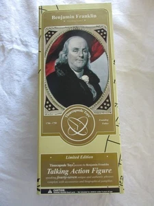 Benjamin Franklin (2005) Modellino Parlante / Time Capsule Toys / Nuovo con scatola - Foto 1 di 4