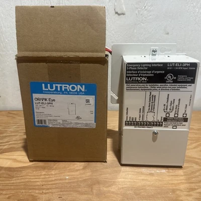 Управление аварийным освещением Lutron LUT-ELI-3PH Grafik Eye 100-347 В переменного тока 10 Вт 24 В постоянного тока - Изображение 1 из 4