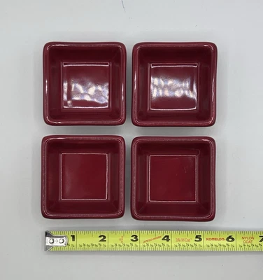 Pampered Chef Petite Squares Cranberry (set of 4)  Simple Additions - Image 1 of 4