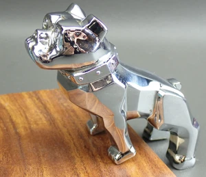 Vintage MACK Truck Original Chrome Bull Dog Hood Ornament Mascot Reg No.1387477 - Picture 1 of 10