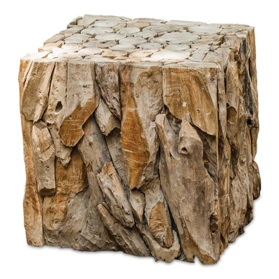Teak Root - 18.5 inch Bunching Cube Table Accent Furniture Uttermost 25592 - Image 1 of 4