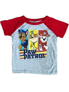 Paw Patrol Toddler Boys Short Sleeve Puppy Dog Chase & Marshall T-Shirt Tee - Picture 1 of 1