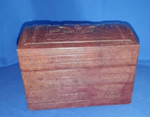 Vintage Leather Covered Hand-tooled African Tuareg Tribe Chest/Box - Picture 1 of 9