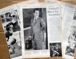 Fran Tarkenton Minnesota Vikings Quarterback NFL 1965 Life Close-up Article - Bild 1 von 3