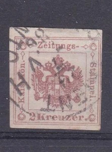 AUSTRIA (25Y52) SG J31 - 1858 2kr - N'paper stamp - VFU - Imagen 1 de 1