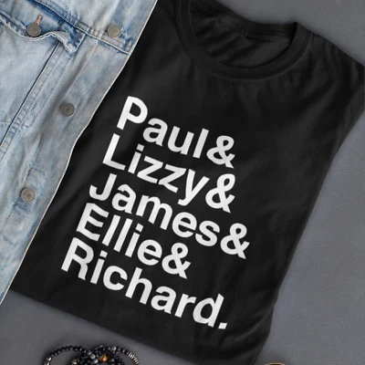 WILLOWGIFTS Personalised Name List T-Shirt Top Tee - Family Names Customised Gift Present