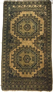 Fußmatte Teppich Nomaden Gold Afghan Saryk Turkmen Grün Andkhoi Rug Carpet Tapes - Bild 1 von 12