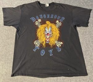 Vintage Signed XL Dangerous Toys World Stampede Tour 1990 Concert Shirt **READ - Picture 1 of 17