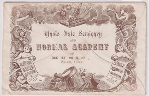 Middleborough MS all over reverse Illust Music Yale Seminary Normal Academy (g5) - Picture 1 of 2