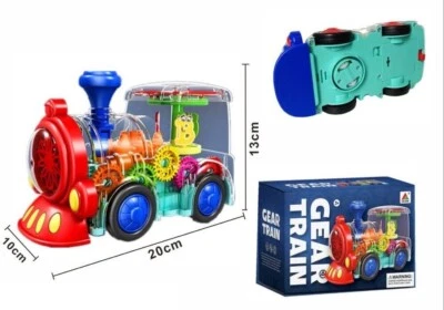 Gear Train Trenino Ingranaggi Con Luci E Suoni Gioco Giocattolo Bambini 3 + (N) - Immagine 1 di 4