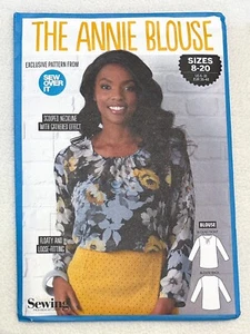 The Annie Blouse Scoop Neckline Simply Sewing Magazine Pattern Sz US 6-18 UNCUT - Picture 1 of 3