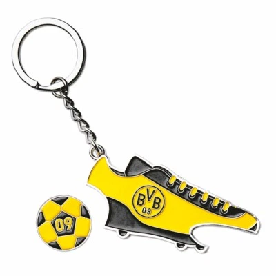 BVB Schlüsselanhänger mit Einkaufschip und Öffner Borussia Dortmund