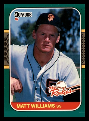 1987  Donruss The Rookies Matt Williams XRC Rookie  #45 EX-MINT - Image 1 of 2