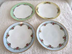 3 piatti pane/deserto vintage Thomas Sevres +1 J&C Bavaria dipinti a mano 6" - Foto 1 di 6
