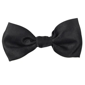 Buddy Bow Ties for Dogs by Aria, Black OR White Satin - Picture 1 of 7