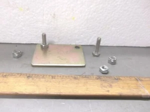 Steel Plate / Bracket with Bolts & Nuts (NOS) - Picture 1 of 8