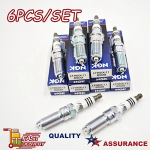 OEM 6PCS LTR6IX-11 NGK Iridium IX Spark Plugs 6509 For GMC Chevrolet 3.6L - Picture 1 of 5