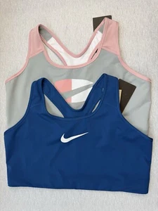 Bundle Lot of 2 Nike Pro Dri-Fit Front Logo Sports Bra Women's Size : 2X - Picture 1 of 3